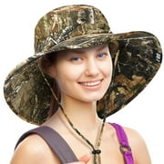 Solaris Unisex Large Bill Flap Sun Hat Camping Hiking Hunting Fishing Cap Camo-B
