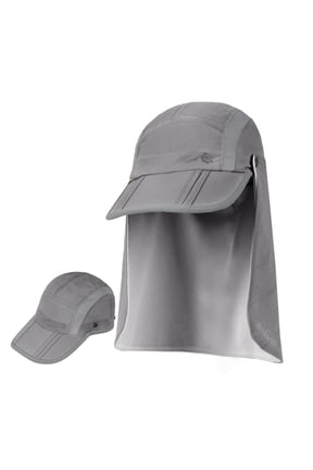 UPF 50+ Foldable Sun Hat with Detachable Neck Flap