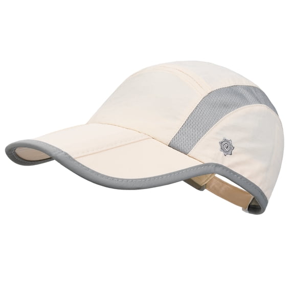 Solaris Unstructured Foldable Baseball Cap, UPF 50+ Waterproof Breathable Sun Hat for Men Women, Reflective Adjustable Sport Hat for Outdoor Hiking Running Fishing