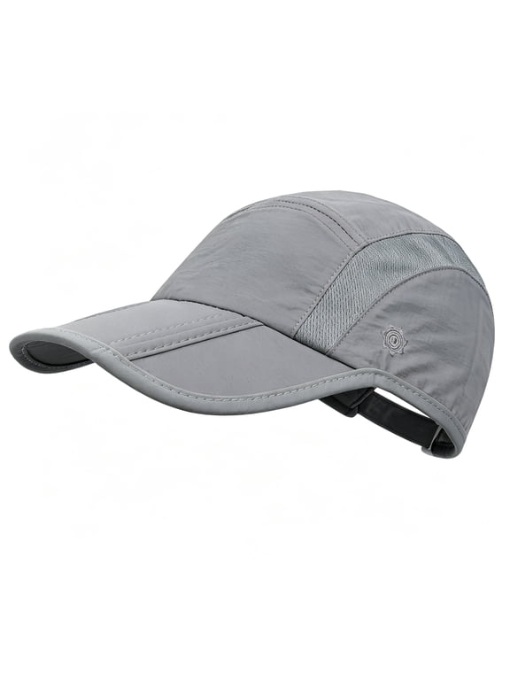 Unstructured Foldable Baseball Cap, UPF 50+ Waterproof Breathable Sun Hat for Men Women, Reflective Adjustable Sport Hat for Outdoor Hiking Running Fishing