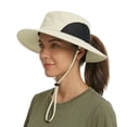 thumbnail image 1 of Solaris Women Ponytail Sun Hat for Hiking, Fishing and Gardening, Outdoor UV Protection Safari Hat for Women with Breathable Mesh and Ponytail Hole Opening, Tan, 1 of 6