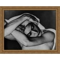 thumbnail image 1 of Solarisation 36x28 Large Gold Ornate Wood Framed Canvas Art by Man Ray, 1 of 2