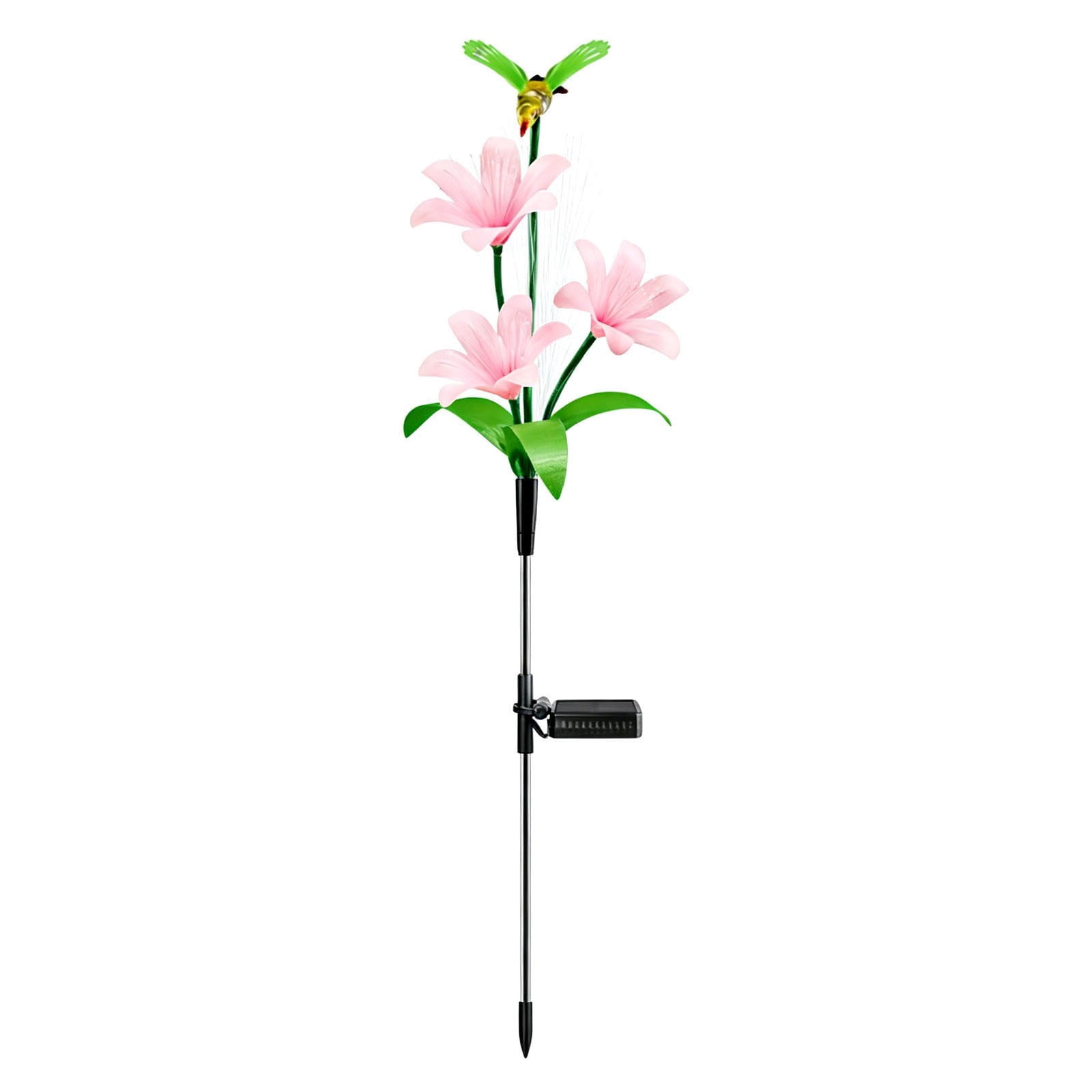 Solarlampen Garten Lilien – Solar Lilien Blumen Wasserdicht, LED Solar Powered Lily Flower Landscape Light for Terrasse Weg Lawn Patio Passage Yard Decoration