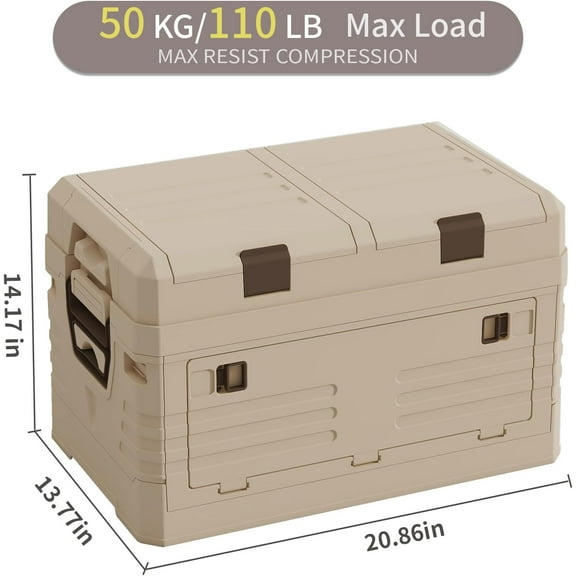 Solarplay Foldable Outdoor Storage Box - Desktop Function, Waterproof, Large-Capacity