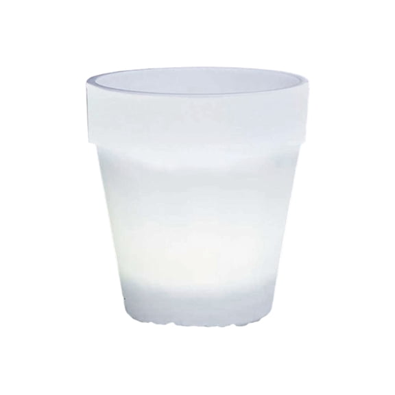 Solars Powered Decorative Planter With LED Lights Automatic Illuminations For Porches Or Pathway Decoration