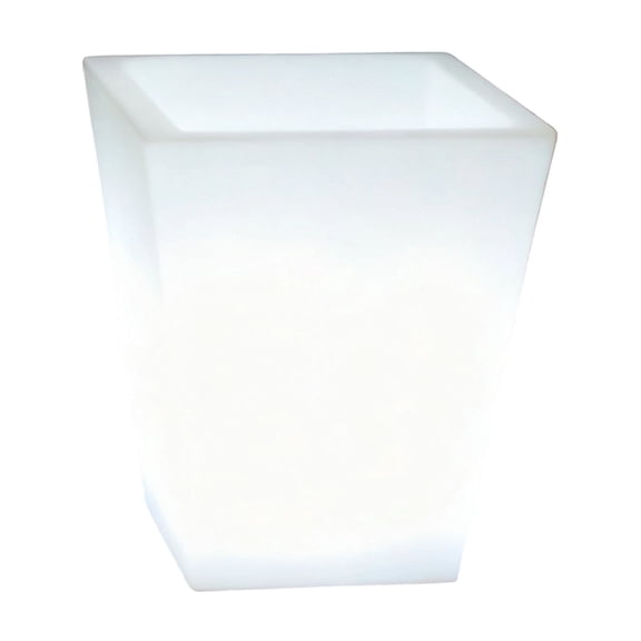 Solars Powered Decorative Planter With LED Lights Automatic Illuminations For Porches Or Pathway Decoration
