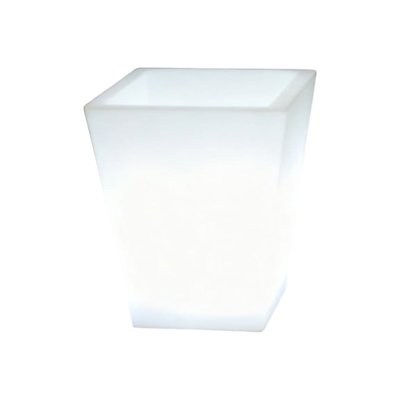 Solars Powered Decorative Planter With LED Lights Automatic Illuminations For Porches Or Pathway Decoration