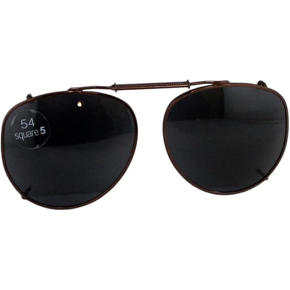 SolarShield 54 Square 5 Polarized Clip On Lenses Sunglasses