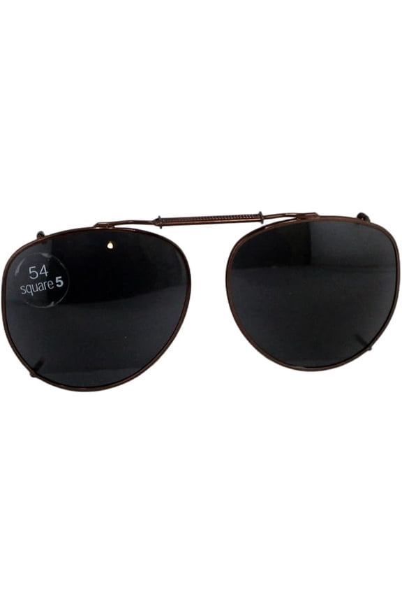 SolarShield 54 Square 5 Polarized Clip On Lenses Sunglasses