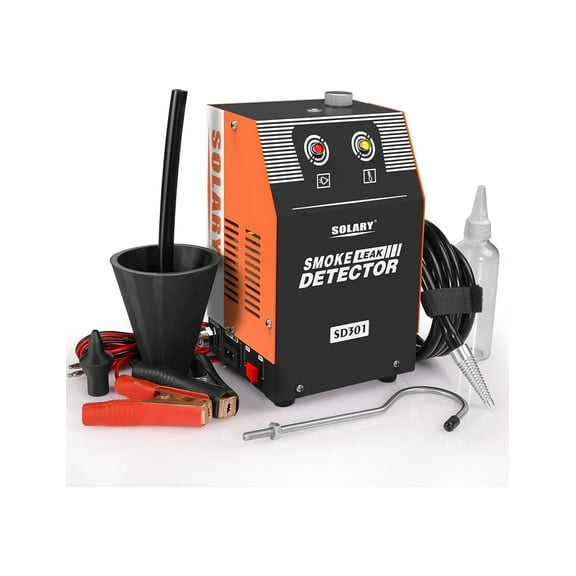 Solary Evap Smoke Machine Leak Tester - 12V DC Vacuum Diagnostic Tester for Pipe System with Built-in Air Pump