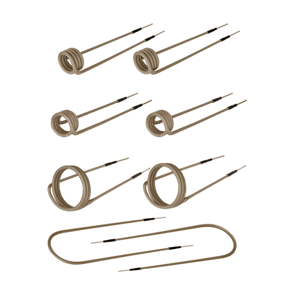 Solary Induction Heater Coil Kit, 8 Pcs Induction Preformed Coil For Magnetic Induction Heater
