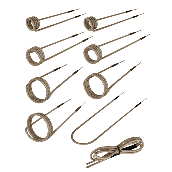 Solary Magnetic Induction Heater Coil, Induction Heat Accessories (7 coils + 2 free forming coils)