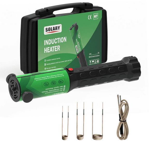 Solary Magnetic Induction Heater Kit, 1100W 110V Induction Heater with 4 Coil for Rusty Screw Removing