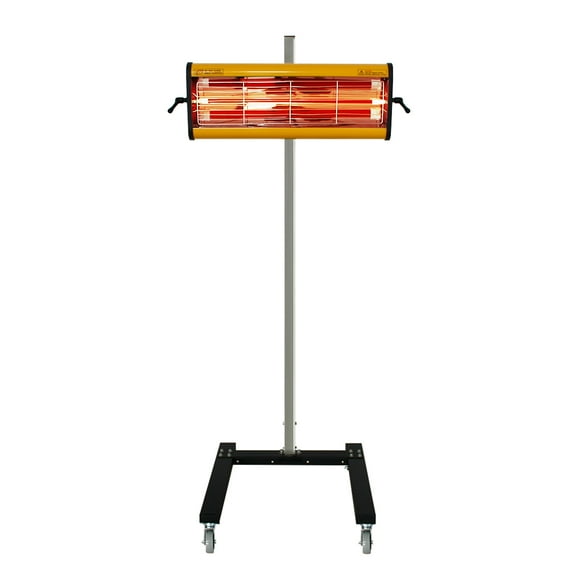 Solary Paint Baking Lamp, 1050W Movable Short Wave Infrared Paint Curing Lamp with Bracket, Car Body Repair Tools