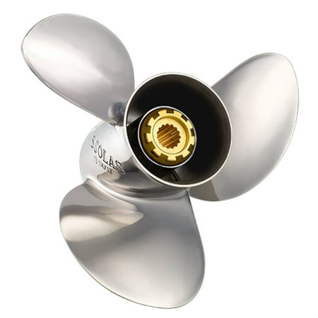 Solas 1331-116-11 Saturn Stainless Steel 3-Blade Boat Propeller, Right Hand 11-5/8 In. Diameter x 11 In. Pitch