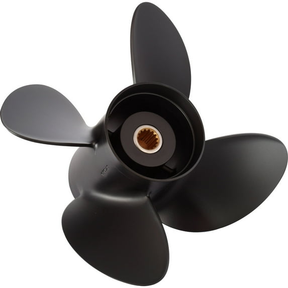 Solas 2513-143-19 Amita 4 Aluminum 4-Blade Boat Propeller - RH, 14.25 In. Diameter x 19 In. Pitch