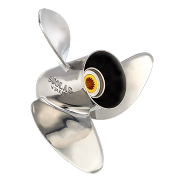 Solas 3451-139-17 HR Titan Stainless Steel 3-Blade Boat Propeller - RH, 13-7/8 In. Diameter x 17 In. Pitch