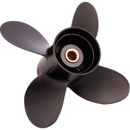 Solas 5113-093-07 Amita 4 Aluminum 4-Blade Boat Propeller - RH, 9.25 In. Diameter x 7 In. Pitch x 14-Spline