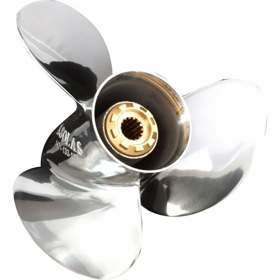 Solas 5331-110-15 Saturn Stainless Steel 3-Blade Boat Propeller - RH, 11 In. Diameter x 15 In. Pitch