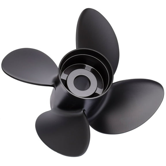 Solas 9513-145-17 Rubex Aluminum 4-Blade Boat Propeller - RH, 14.5 In. Diameter x 17 In. Pitch