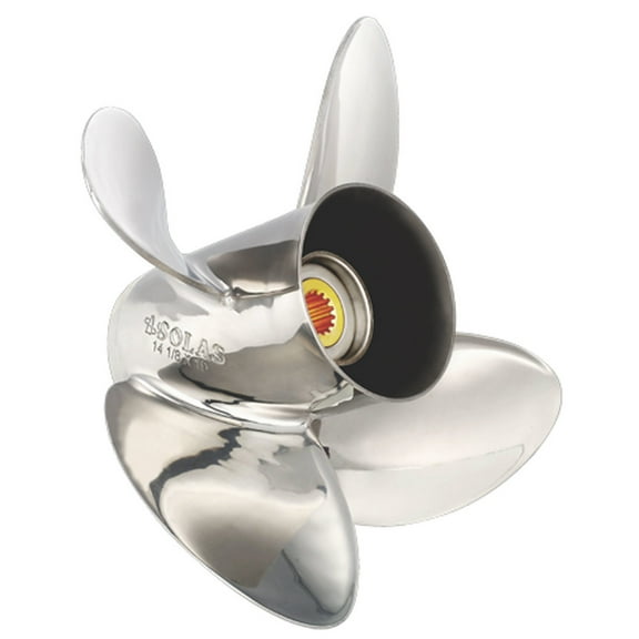 Solas 9554-140-21 Rubex HR4 Stainless Steel 4-Blade Propeller - LH, 14" Diameter x 21" Pitch