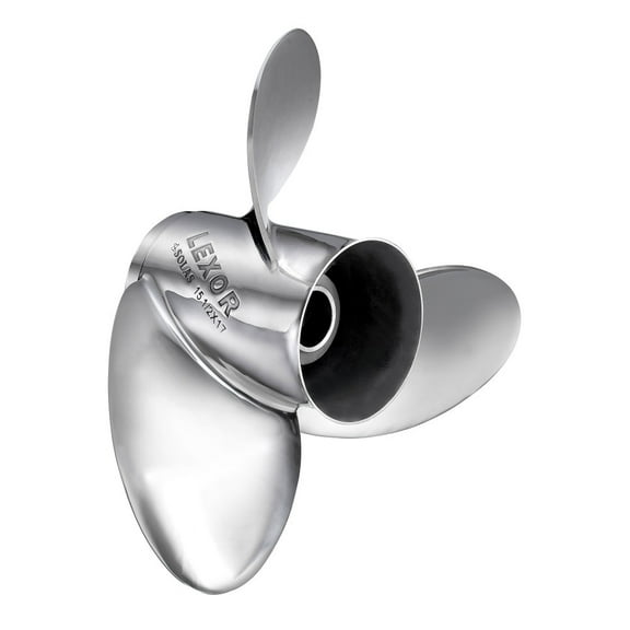 Solas 9571-153-19 Rubex L3 Stainless Steel 3-Blade Boat Propeller - RH, 15.25 In. Diameter x 19 In. Pitch