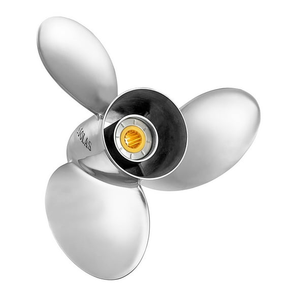 Solas 957615319 Pro L3, Stainless Steel Interchangeable Hub Propeller, LH 15.25 x 19, Type E