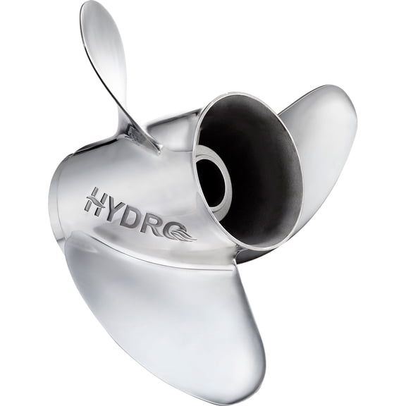 Solas Rubex Hydro 958113919, Stainless Steel Interchangeable Hub Propeller, RH, 4-3/4" Gearcase, 13-7/8 x 19