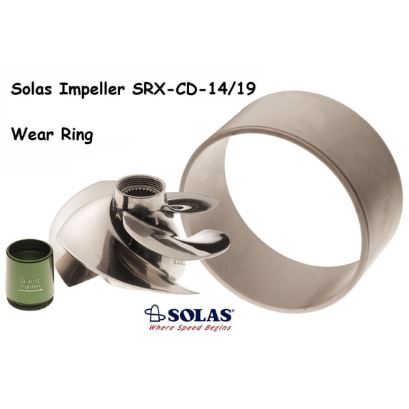 Solas Sea Doo 4-Tec Impeller & Wear Ring SRX-CD-14/19 RXTX 255 RXT RXP Wake 215
