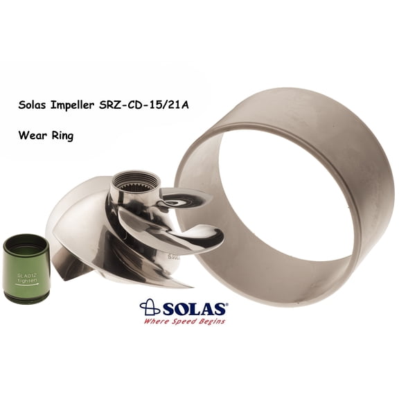 Solas Seadoo 4-Tec 255 260 Impeller SRZ-CD-15/21A W/ Wear Ring GTX-L RXP-X RXT-X