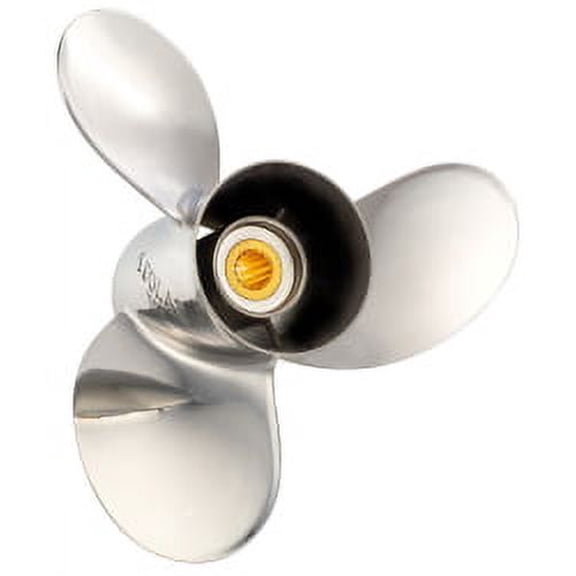 Solas Yamaha 3441-138-15 Titan, Stainless Steel 3-Blade Propeller