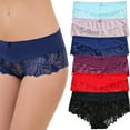 thumbnail image 1 of Solavia Lace Panties for Women, Soft Stretch Hipster, Cheeky Underwear, 6-Pack, Regular & Plus Sizes, Size S to 3XL, 1 of 5