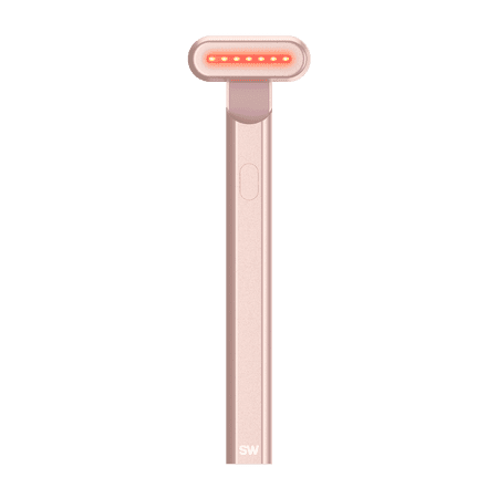 Solawave 4-in-1 Red Light Therapy Skincare Wand - Facial Massage, Galvanic Current, and Warmth - for Face & Neck - FDA Cleared