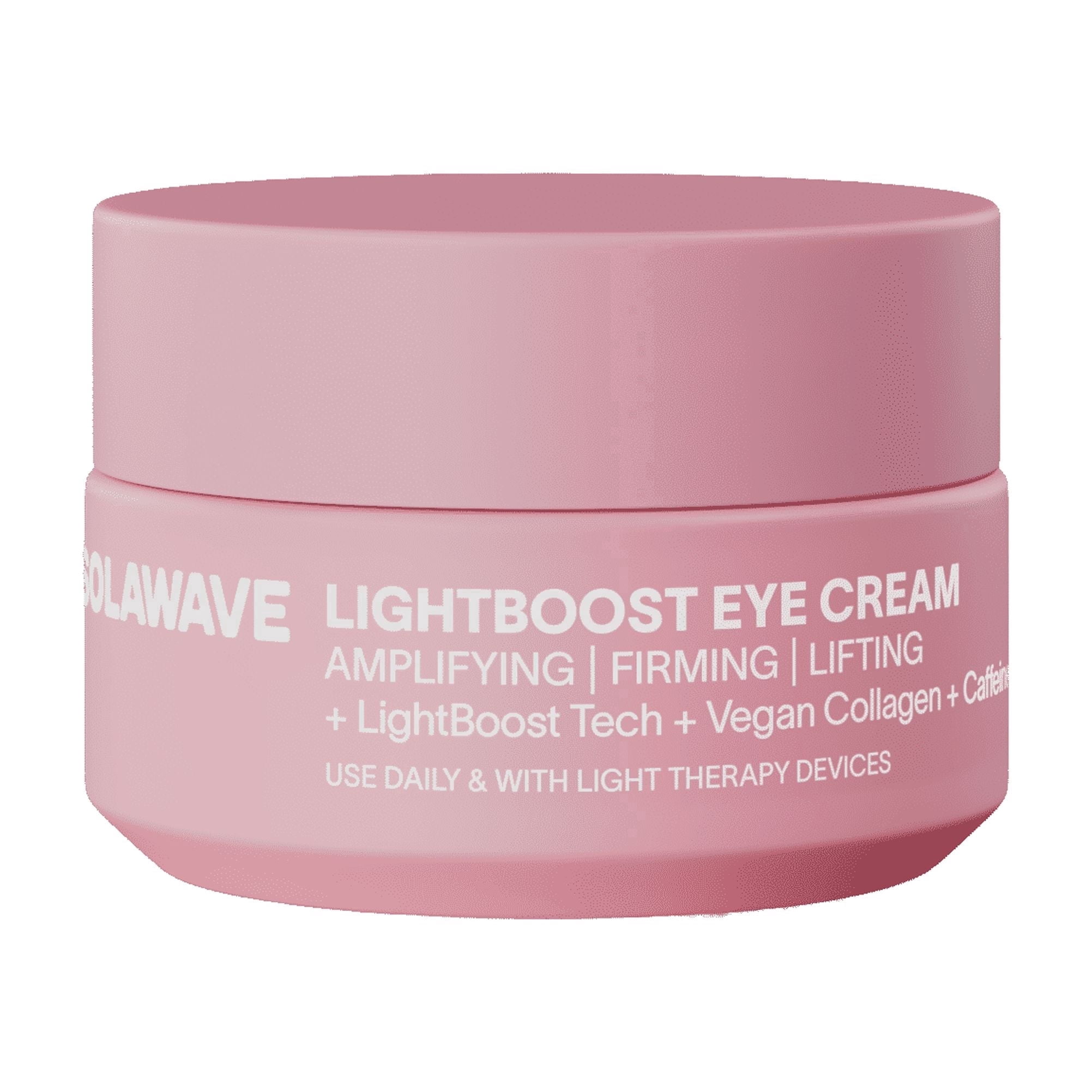 Solawave LightBoost Eye Cream | Visibly Reduces Dark Circles, Puffiness & Eye Bags | Anti-Aging with Caffeine, Vegan Collagen & Peptides | Boosts Light Therapy | 0.5 fl oz