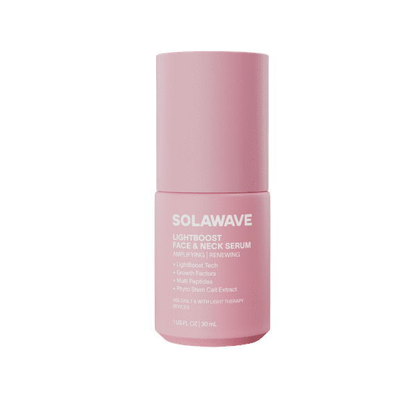 Solawave LightBoost Face & Neck Serum – Formulated for Light Therapy & Microcurrent Devices (1.0 fl. oz.)