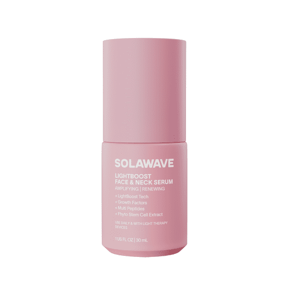 Solawave LightBoost Face & Neck Serum Formulated for Light Therapy & Microcurrent Devices (1.0 fl. oz.)