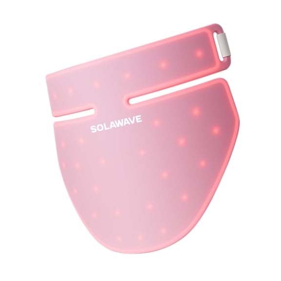 Solawave Neck & Chest Pro Light Therapy Mask - Red Light Therapy Device for Dcollet - Amber, Red, Deep Red, & Near-Infrared Light Help Visibly Firm, Smooth, & Even Skin Tone - 3 Minute Treatment