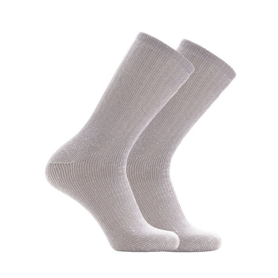 Solax Womens Merino Wool Hiking Socks Outdoor Full Cushion Warm Trail Crew Socks 2 Pairs (MD LT. Grey172)