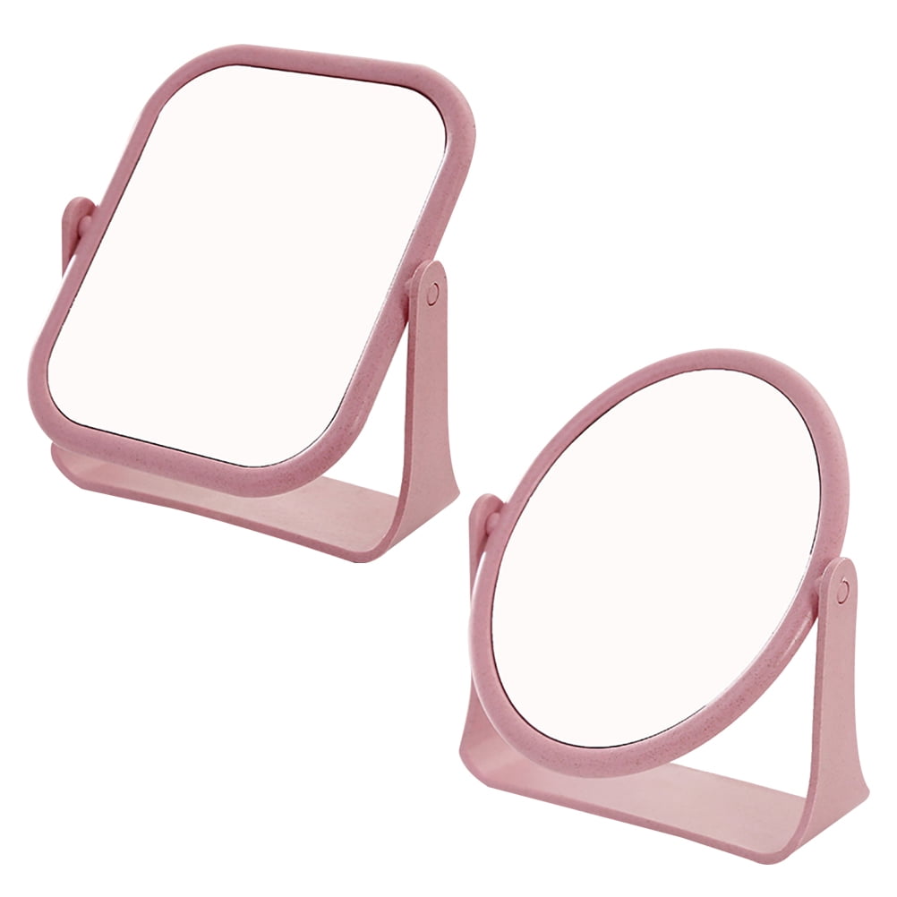 Sold 2Pcs Makeup Mirrors Doublesided Mirrors Rotatable Cosmetic