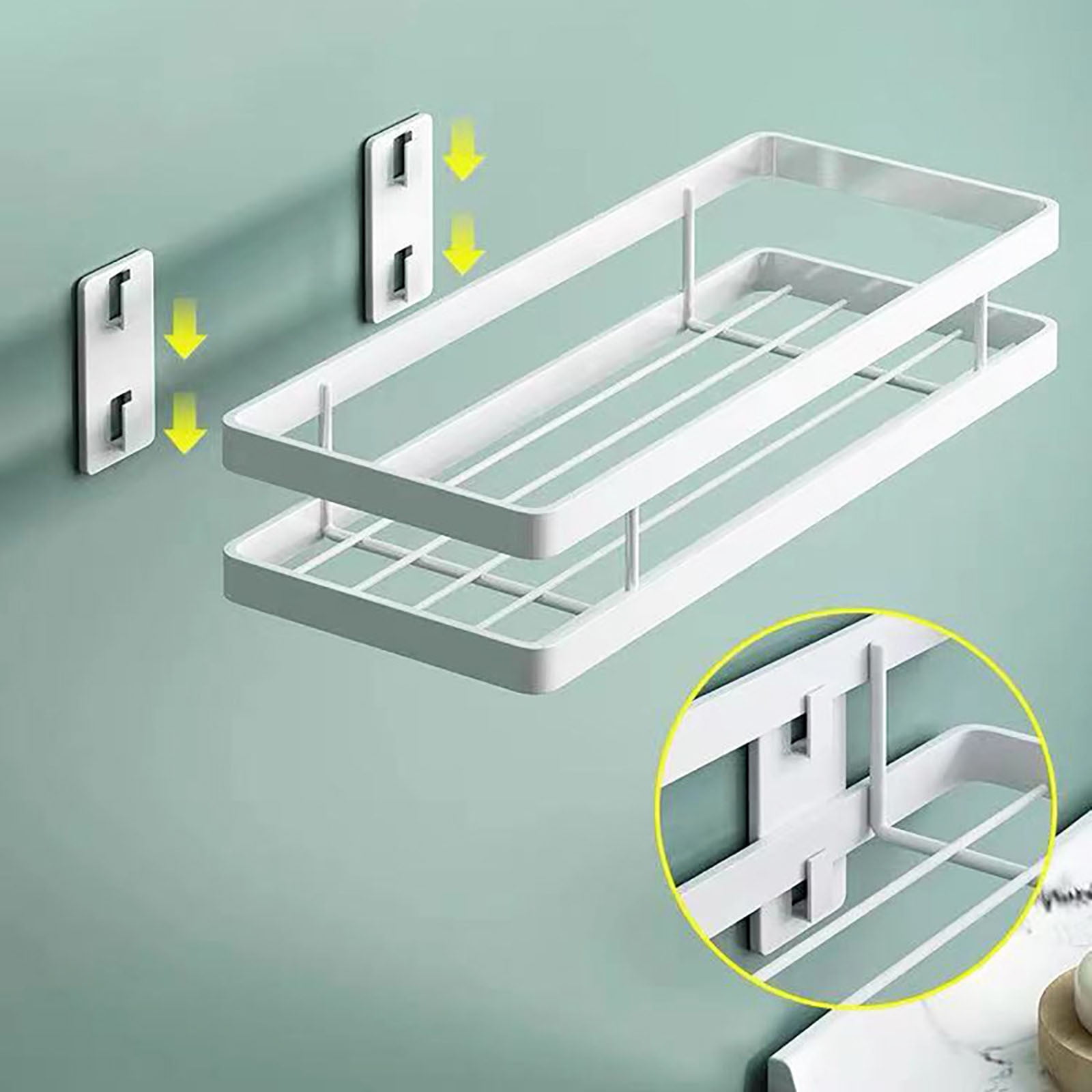 Sold 999+ Shower Caddy Bathroom Shelves, Nail-free Bathroom Shelf ...