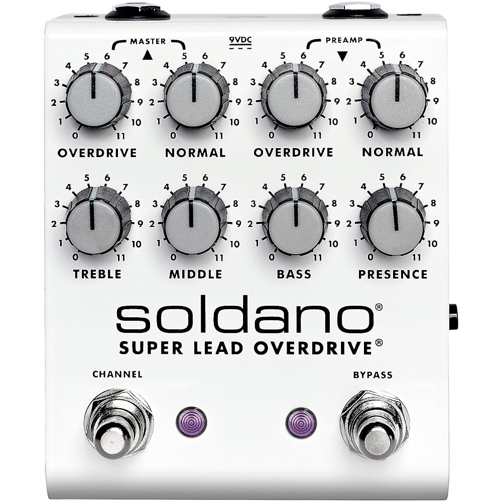 Soldano SLO Plus Dual-Channel Super Lead Overdrive Effects Pedal - White