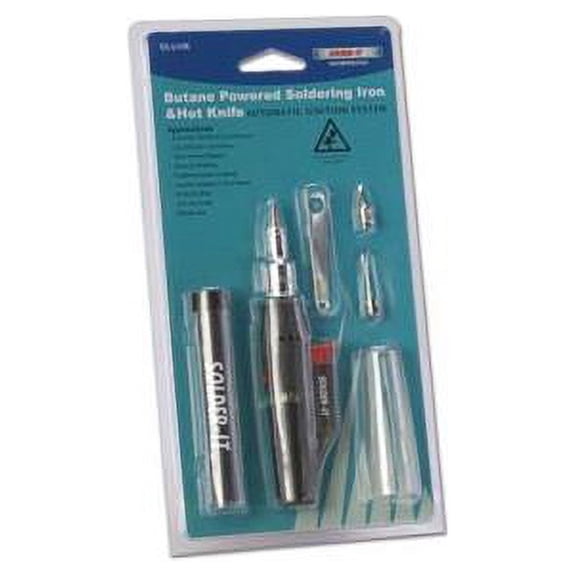 Solder-It Automatic Ignition Mini Torch - Easy-Start, Flame Control, Portable Design | Ideal for Jewelry, Crafts, Repairs | Butane-Powered & Refillable | Outdoor & Indoor Use