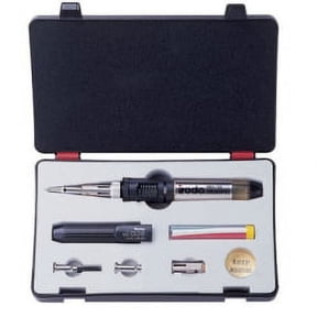Solder-It SolderPro 120 Soldering Iron Kit (PRO-120K) | Multi-Function Butane Heat Tool with Tips and Case | Cordless and Portable Soldering Gun | Home Improvement Tools and Soldering Kit Essential