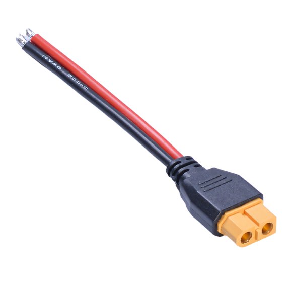 Solder-Ready Charging Cable with PVC Insulated Two-Wire Assembly, Stripped Ends for Flying Hobby Wiring