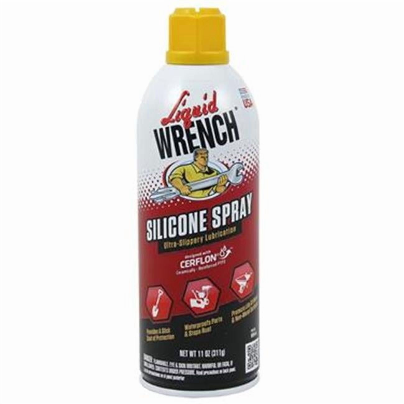 silicone spray lubricant walmart LIQUID WRENCH Silicone Spray Lubricant, Waterproof Rustproof, 11 oz, 3 Pack main image 0