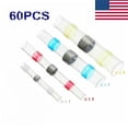 thumbnail image 1 of Solder Seal Sleeve Heat Shrink Butt Wire Connectors Terminals Waterproof 60pcs, 1 of 6