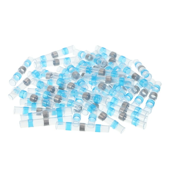 Solder Seal Wires Heat Shrink Butt Connectors 800pcs 1614 AWG Blue Waterproof Wire Crimp for Marine, Cable