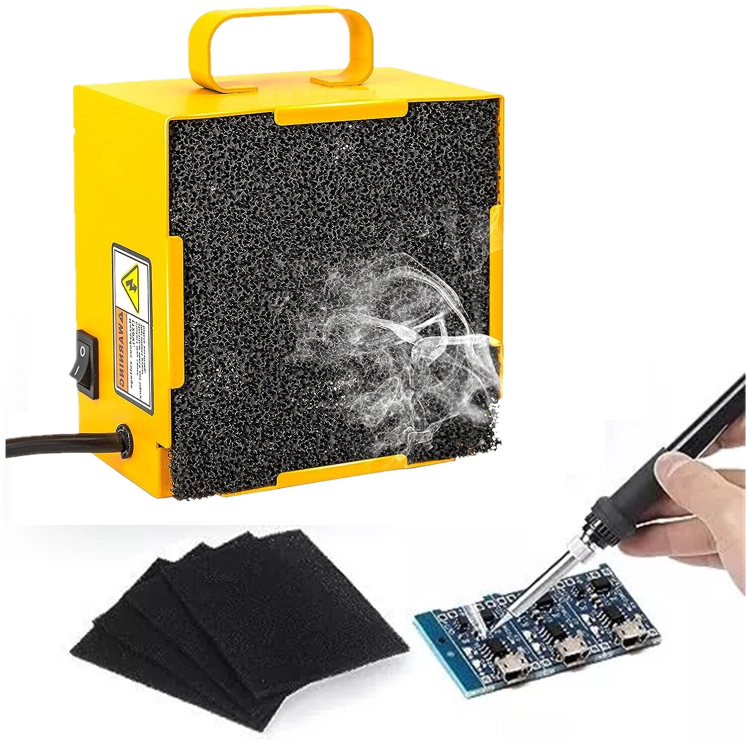 Solder Smoke Absorber Remover Fume Extractor Smoke Prevention Absorber ...