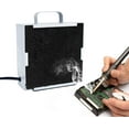 thumbnail image 1 of Solder Smoke Absorber, Smoke Prevention Absorber Fume Extractor Fan with Carbon Filter for DIY Working Soldering Desoldering Rework Station, 1 of 7