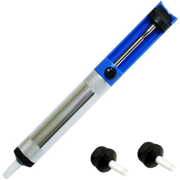 Solder Sucker RoHS Certified Desoldering Pump with 2 Spare Tips
